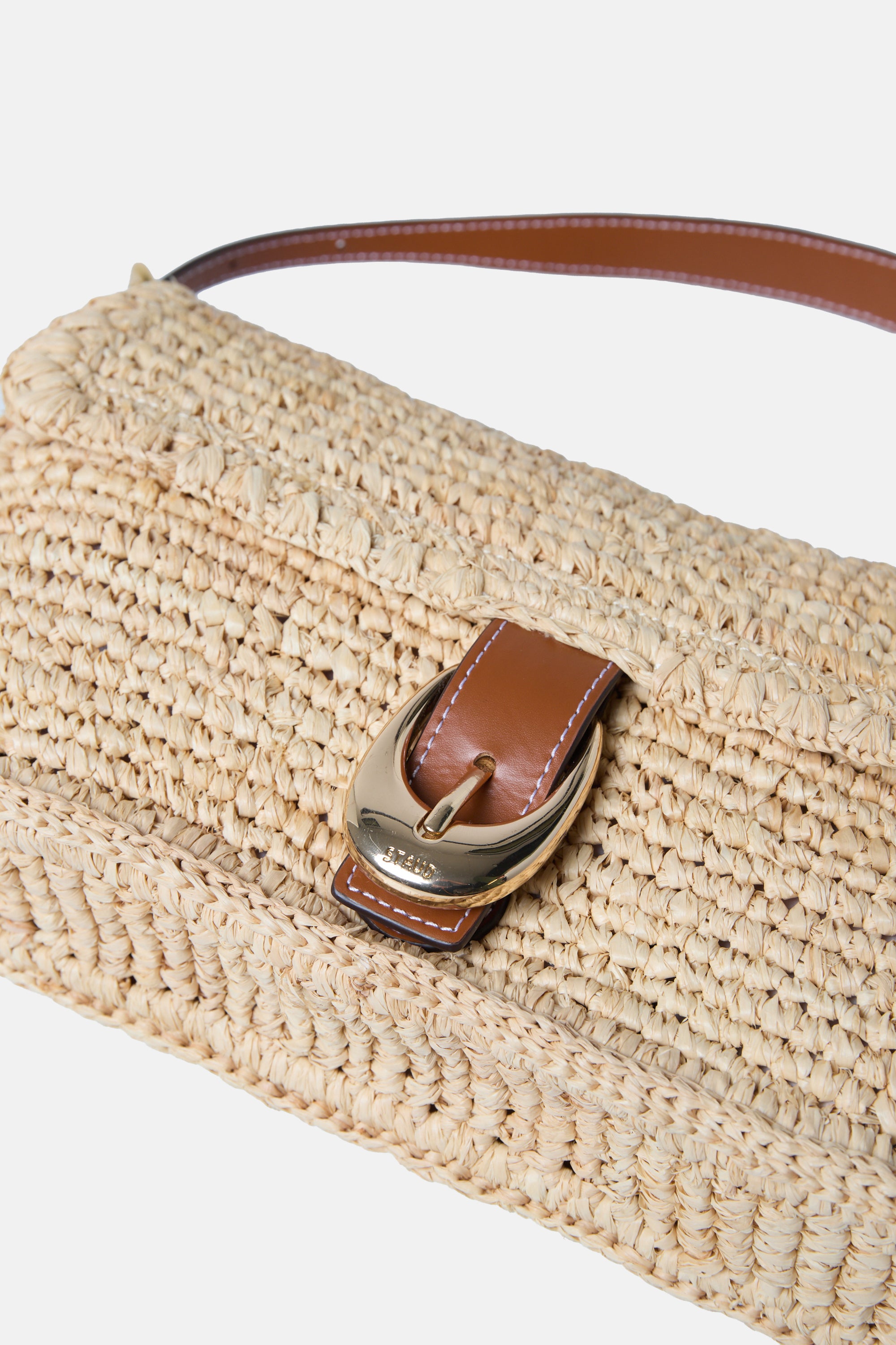 Staud - HARLOW RAFFIA SHOULDER BAG
